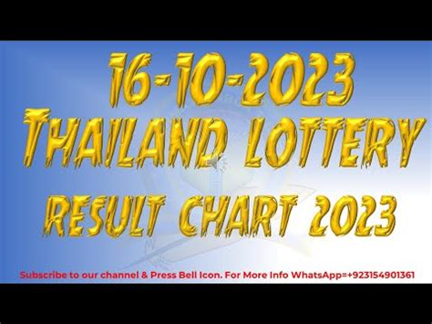 bangkok weekly result history|Thai lottery 01 October 2023 .